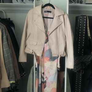 Zara faux leather jacket